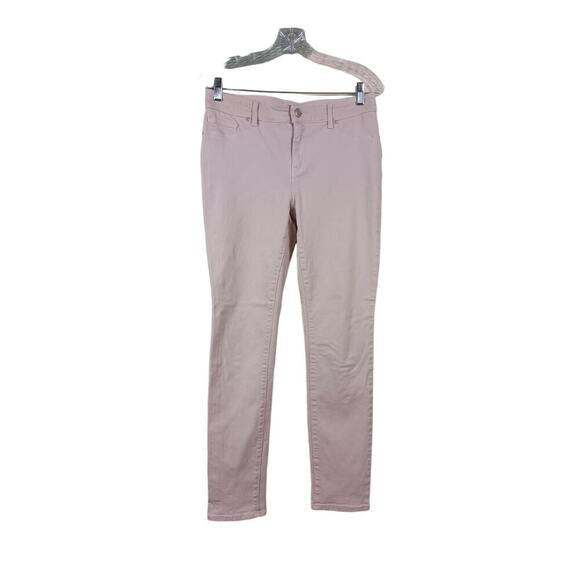 Chico's Women's Size 0 (S/4) Platinum Jeggings in Peony Petal Slim Fit Tapered - Picture 1 of 10